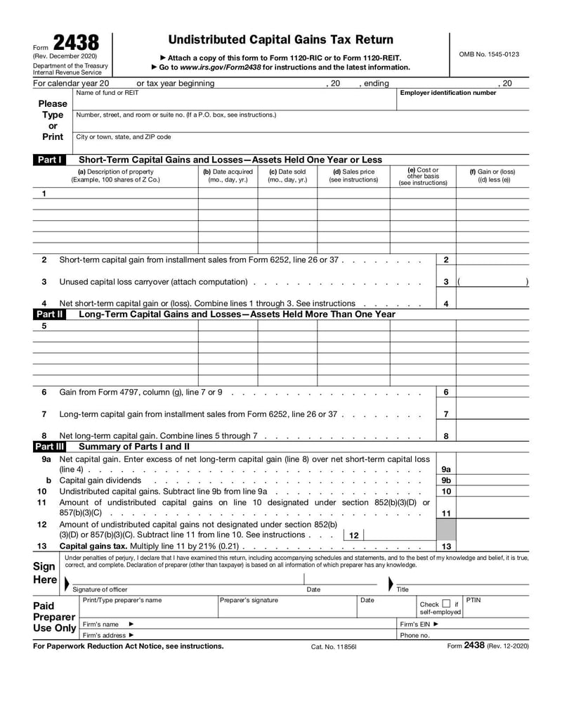Large thumbnail of Form 2438 - Dec 2020