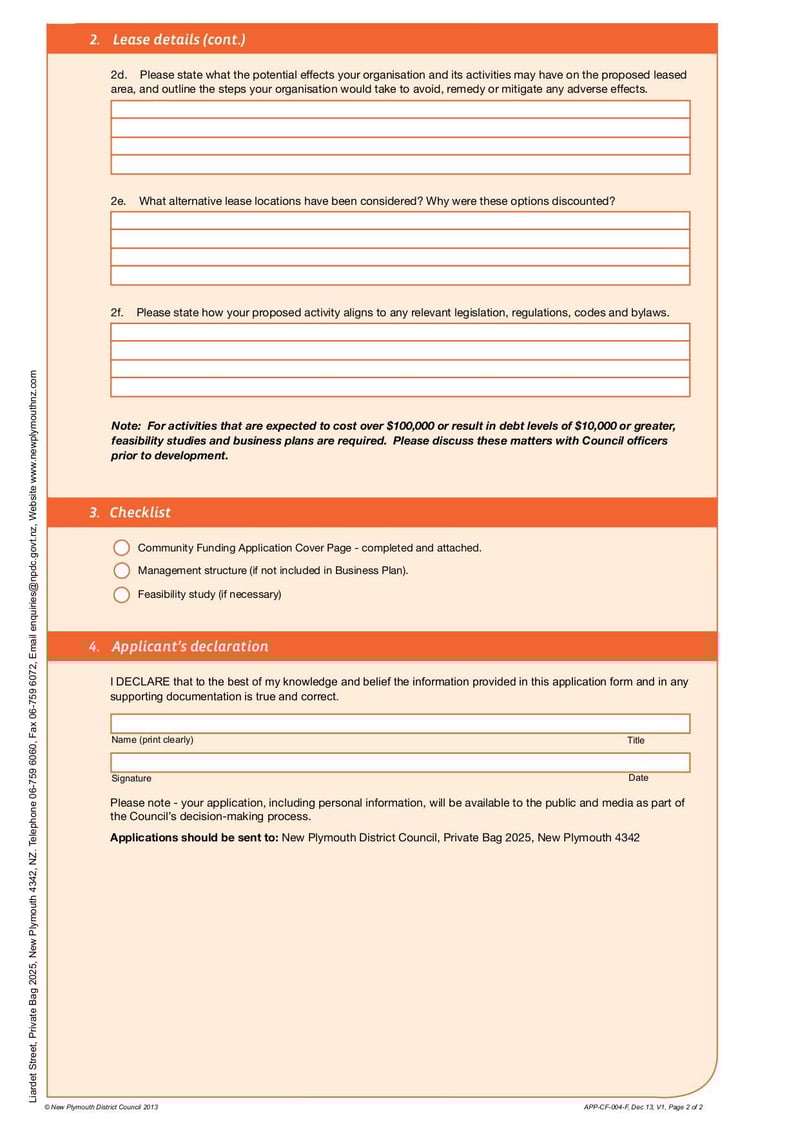 Large thumbnail of App CF004 F Concessional Leases Application Form - Dec 2013