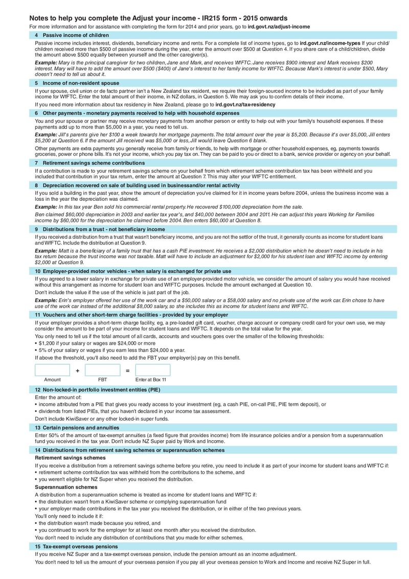 Large thumbnail of Form IR215 - Apr 2020