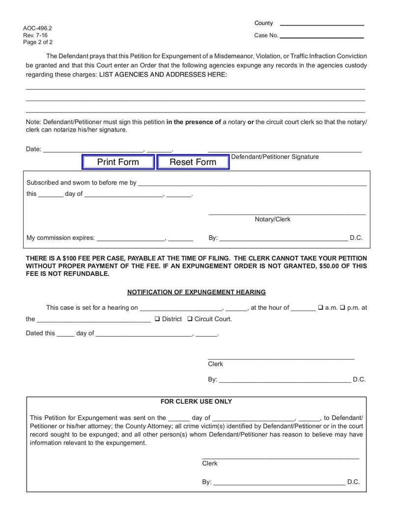 Large thumbnail of Form AOC-496.2 - Jul 2016