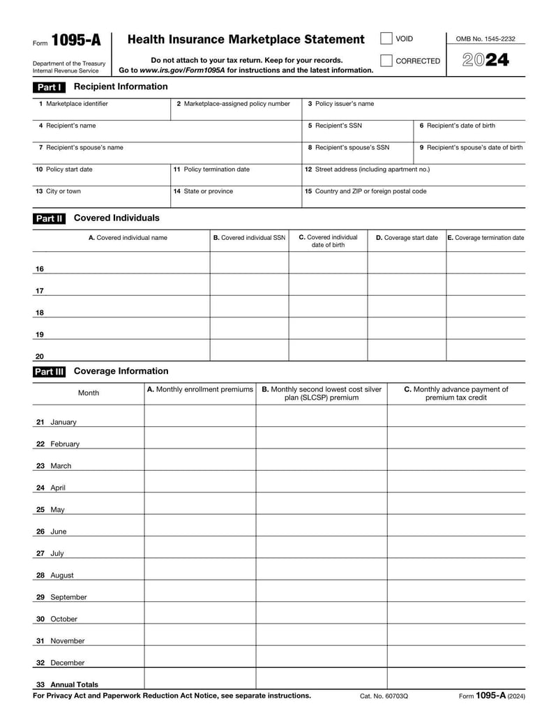 Large thumbnail of Form 1095-A