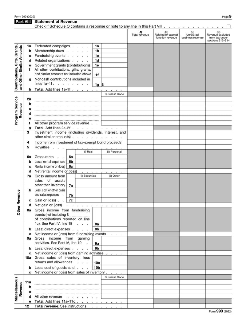 Large thumbnail of Form 990 - Dec 2022