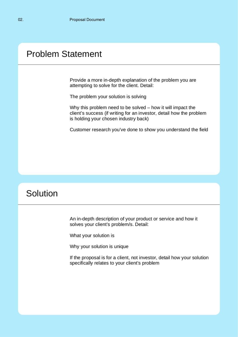 Large thumbnail of Formally Solicited Business Proposal Template