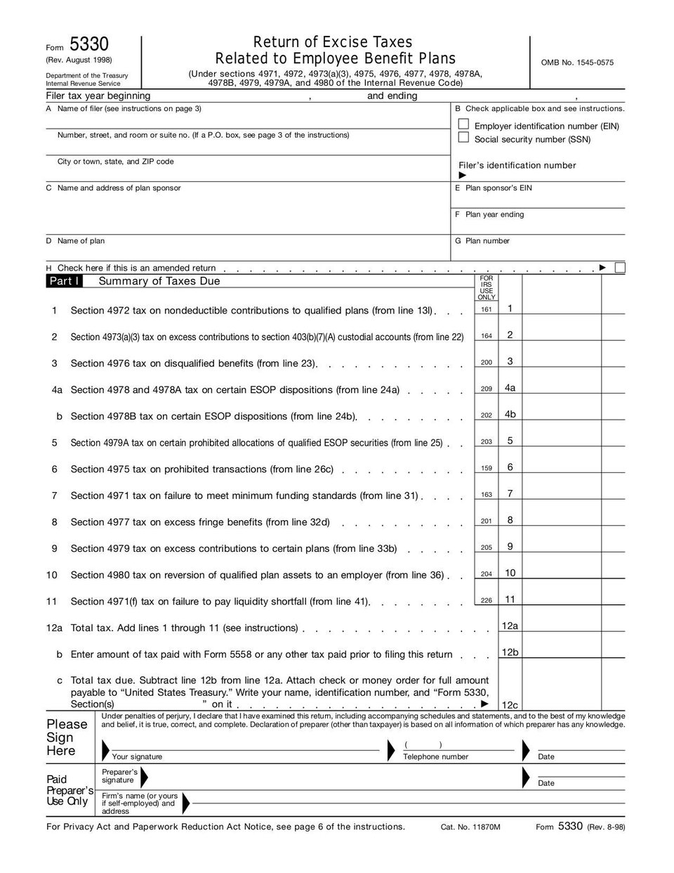 Form 5330 | Fill and sign online with Lumin