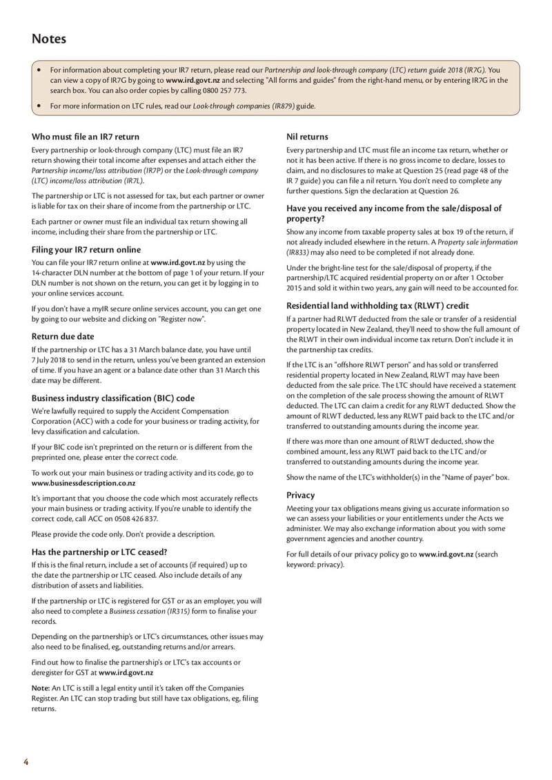 Large thumbnail of Form IR7 - Oct 2017