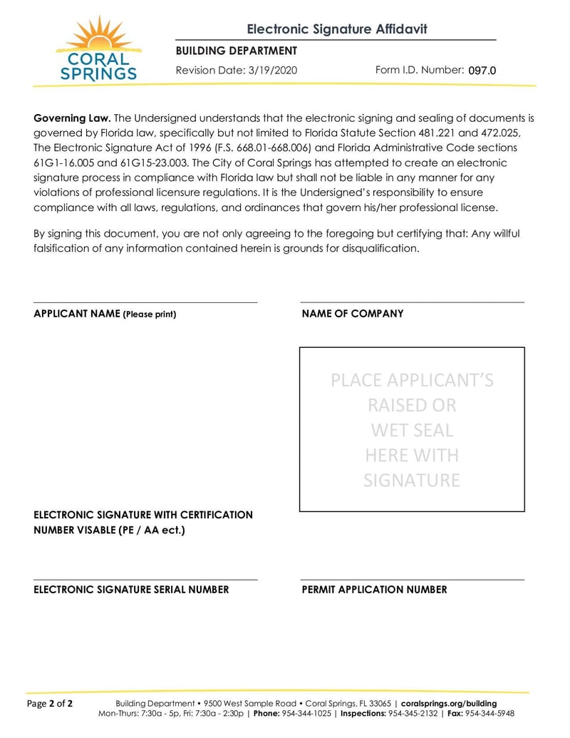 Large thumbnail of Electronic Signature Affidavit ADA - Jun 2022