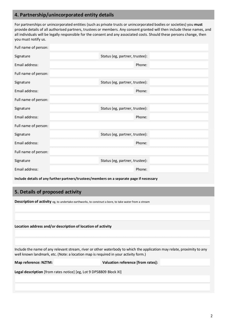 Large thumbnail of Form 1 Application for Resource Consent - Jul 2021