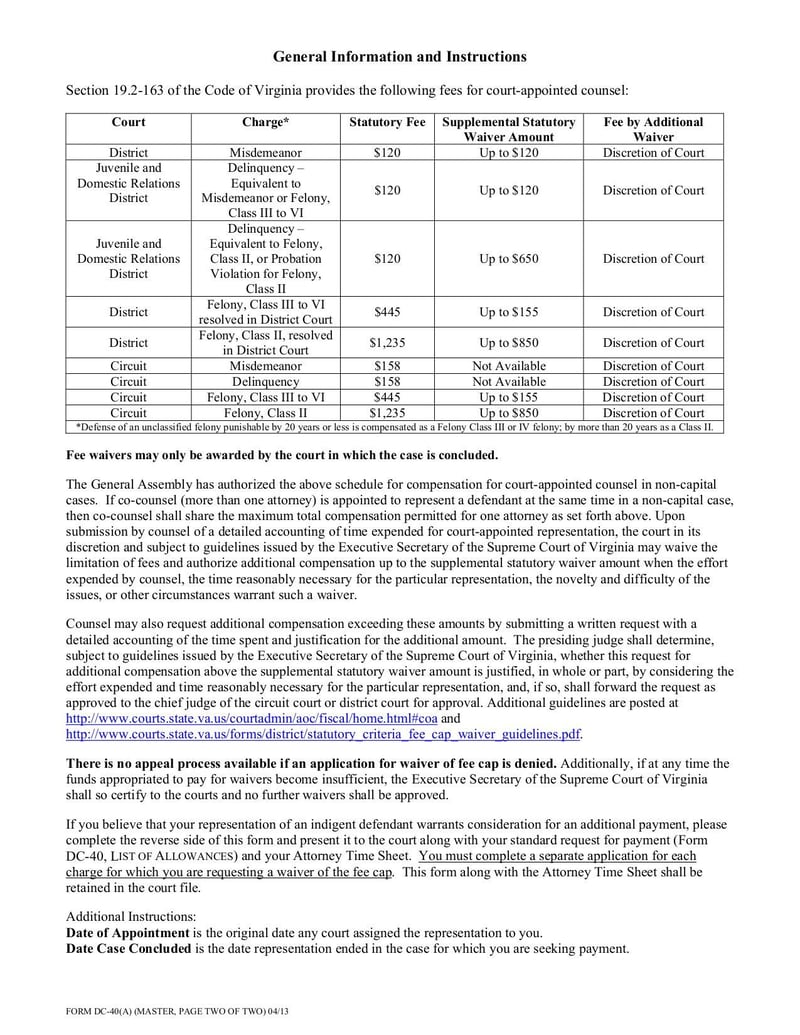 Large thumbnail of Form DC-40(A) - Sep 2015