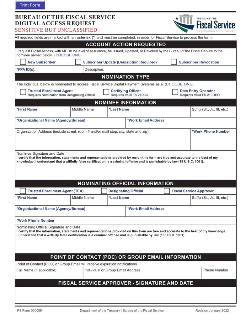 Large thumbnail of FS Form 000089 - Jan 2022