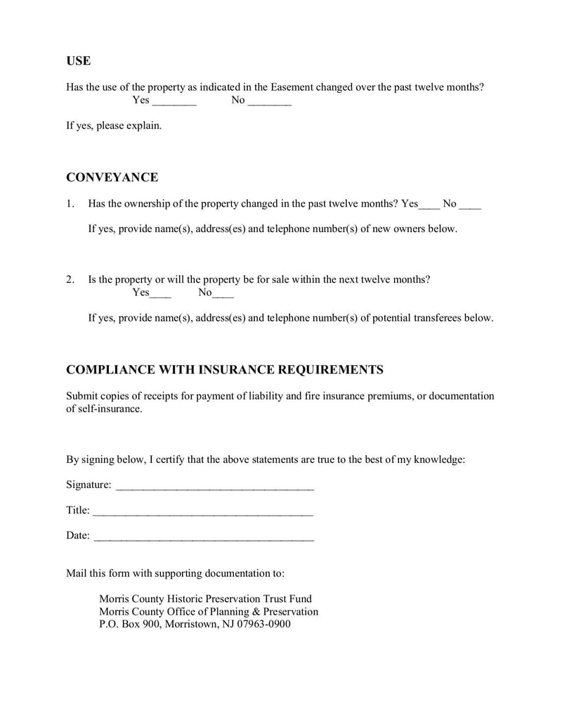 Large thumbnail of Easement Annual Report Form - Dec 2017