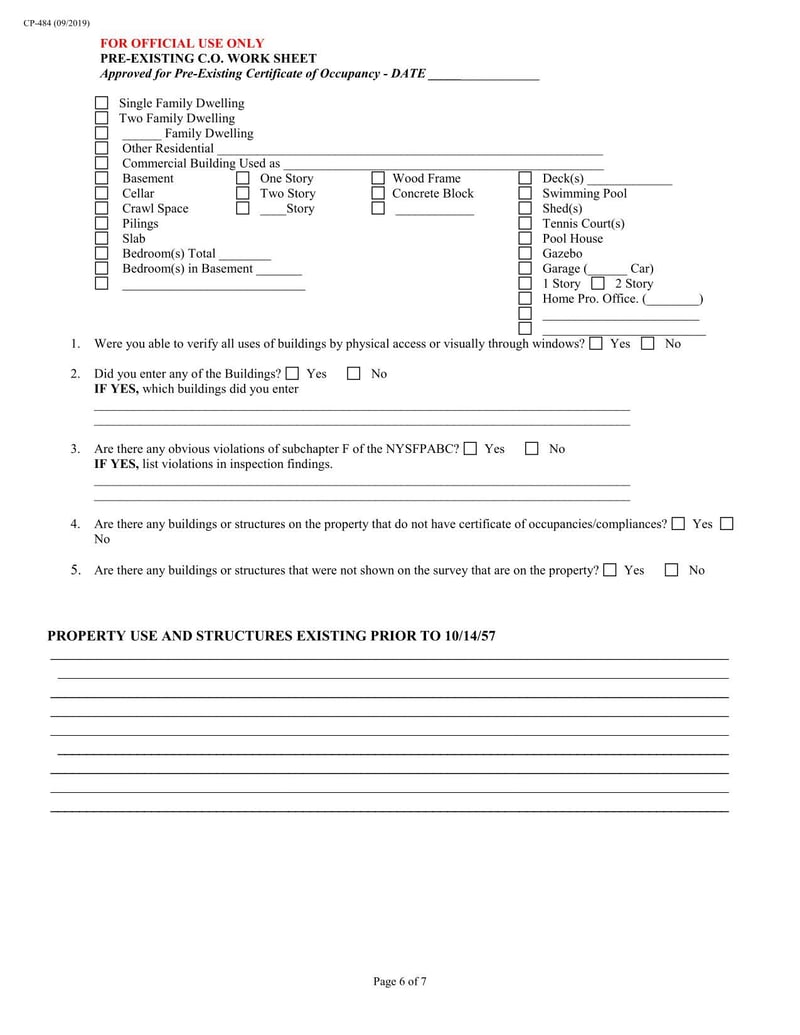 Large thumbnail of Form CP-484 (Sep 2019)
