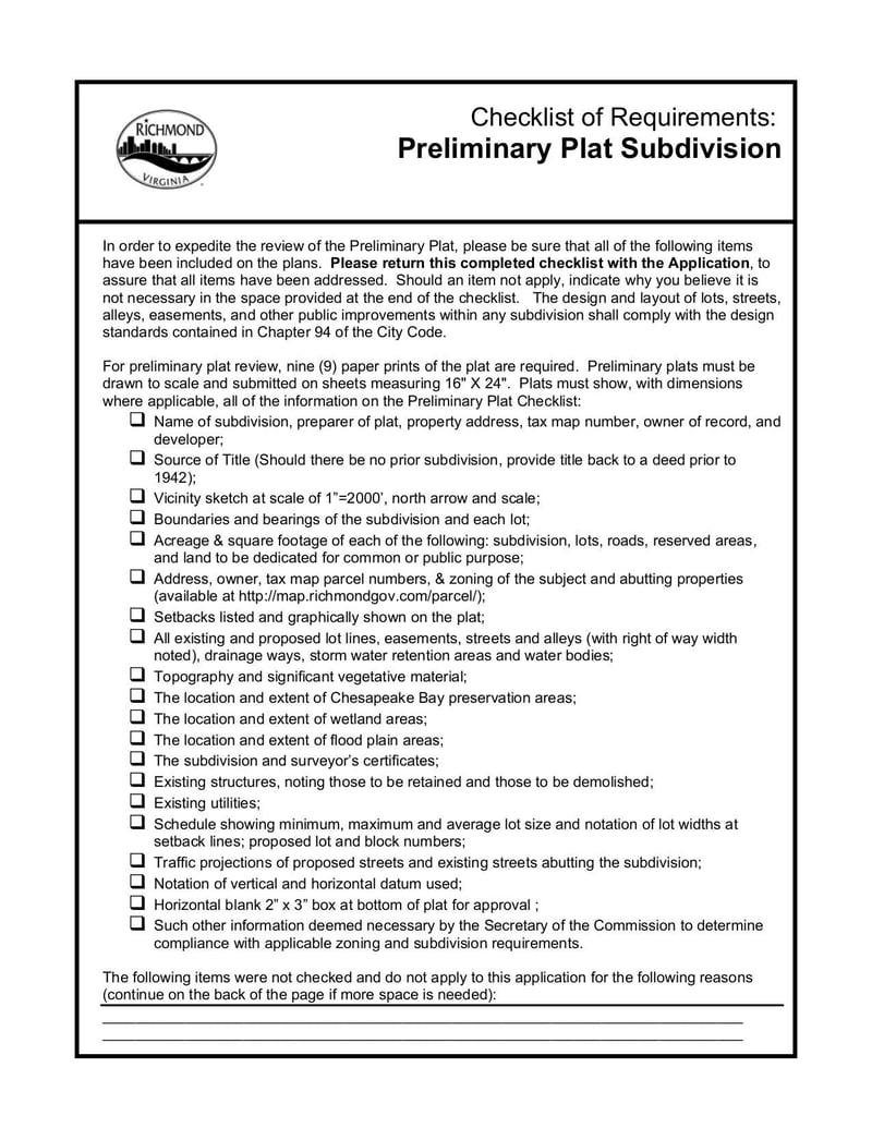Large thumbnail of Subdivision Preliminary Permit - Jan 2011