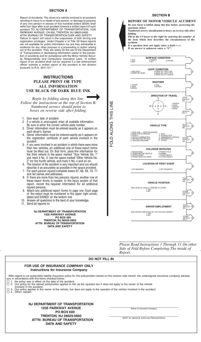 Large thumbnail of SR-1 Self Report Accident Form - Jan 2014