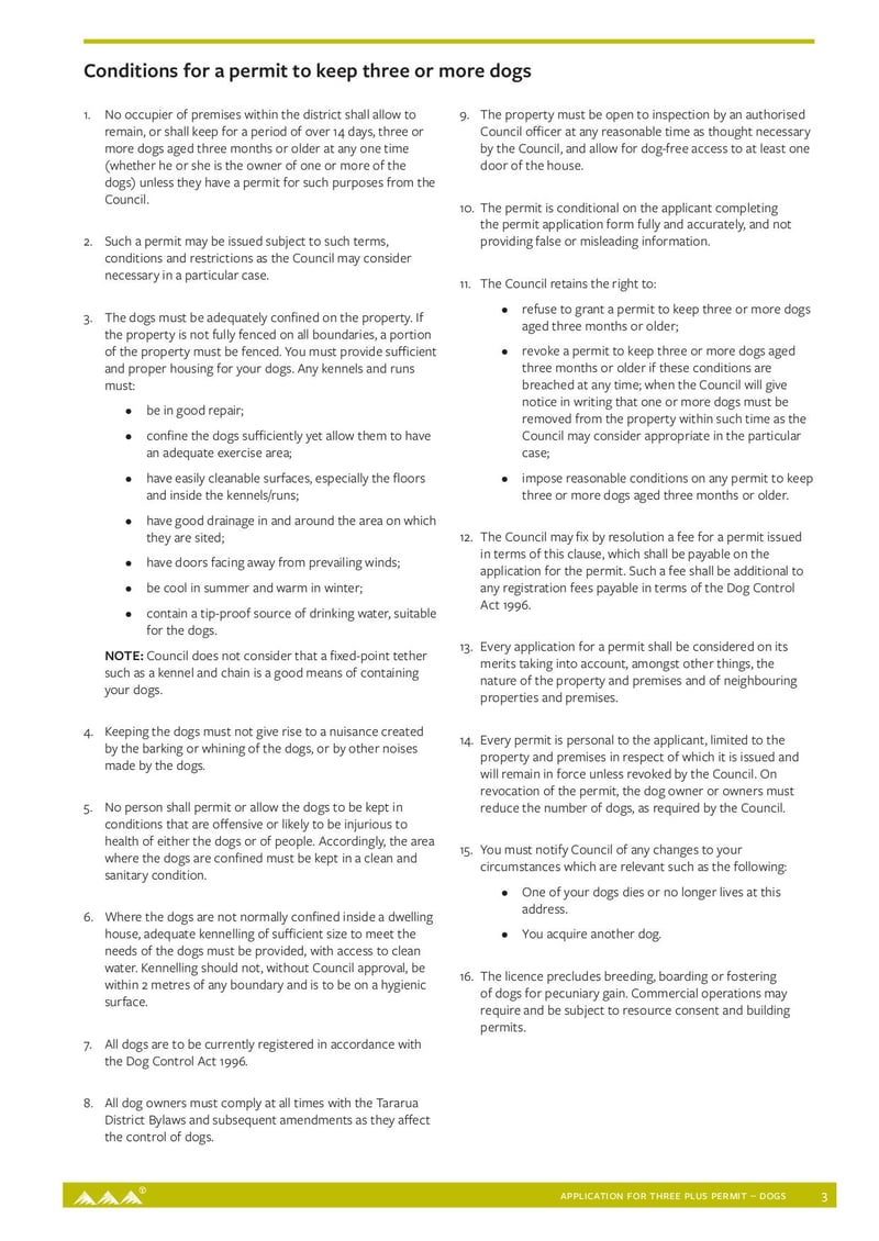Large thumbnail of Application for Three Plus Permit Dogs - Jun 2022