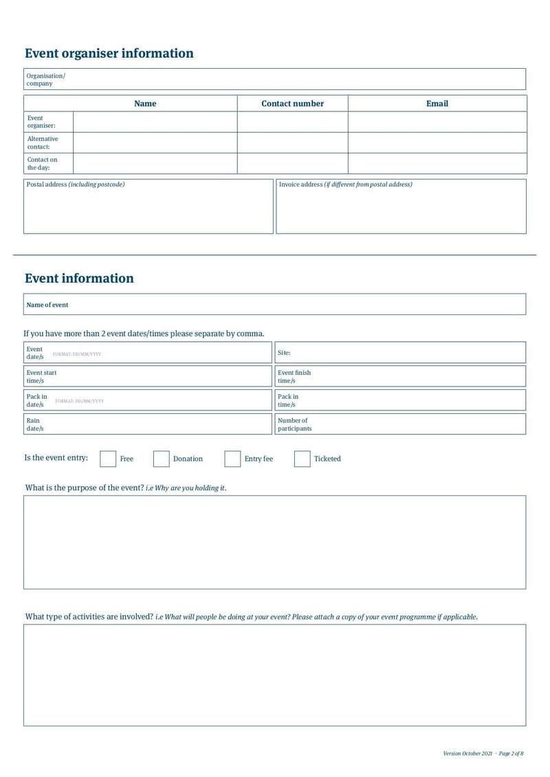 Large thumbnail of Event Application Form - Oct 2021