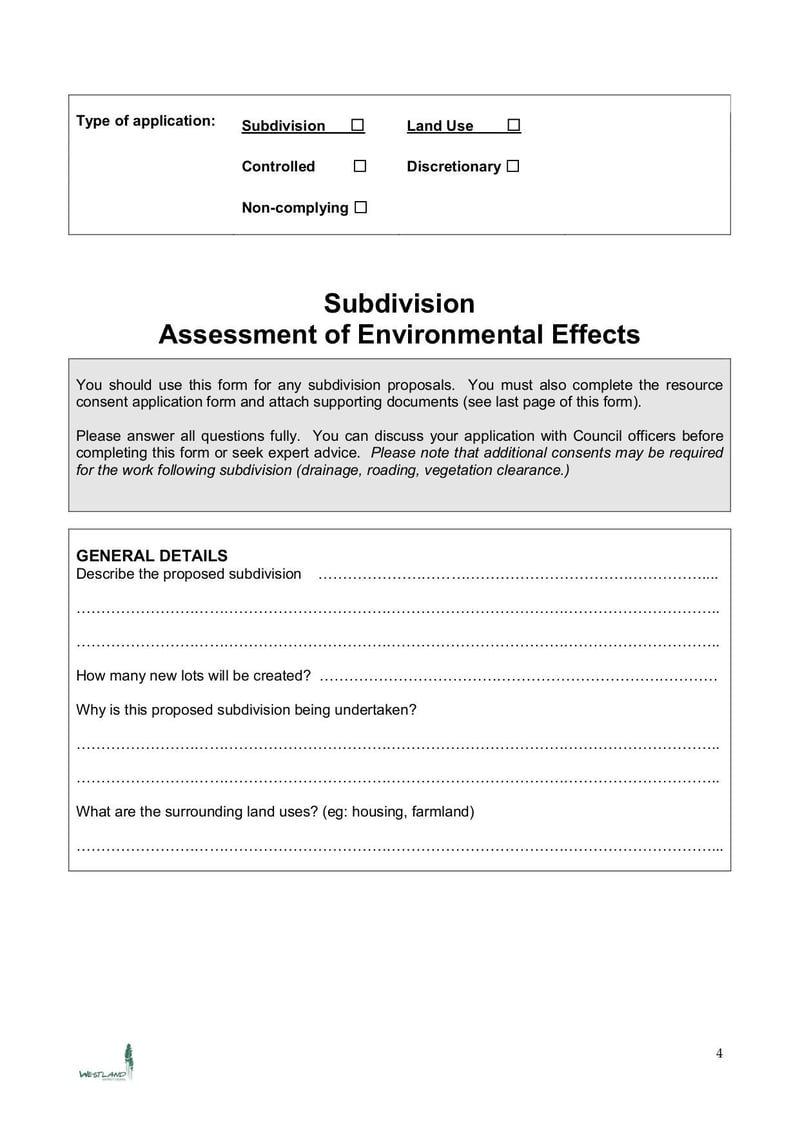 Large thumbnail of Application Form - Subdivision - Nov 2017