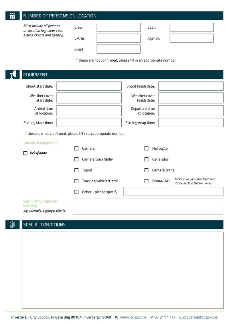 Large thumbnail of Drones Booking Form - Jul 2021
