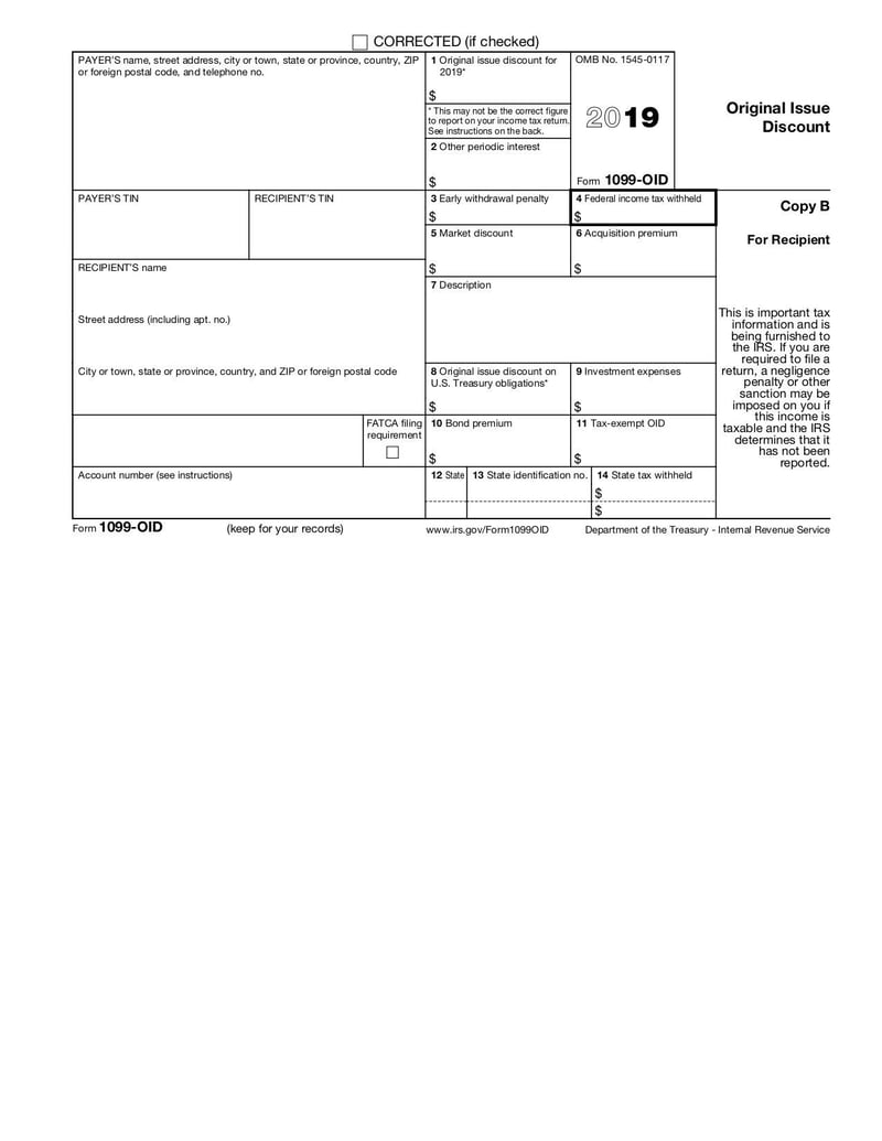 Large thumbnail of Form 1099-OID - Sep 2018
