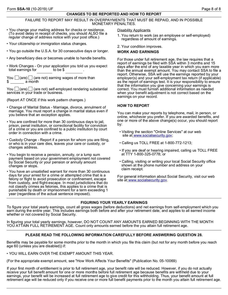 Large thumbnail of Application for a Social Security Card | Form SSA-10 - Oct 2019