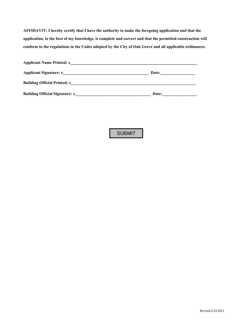 Large thumbnail of Oak Grove Roof Permit Application (Aug 2021)