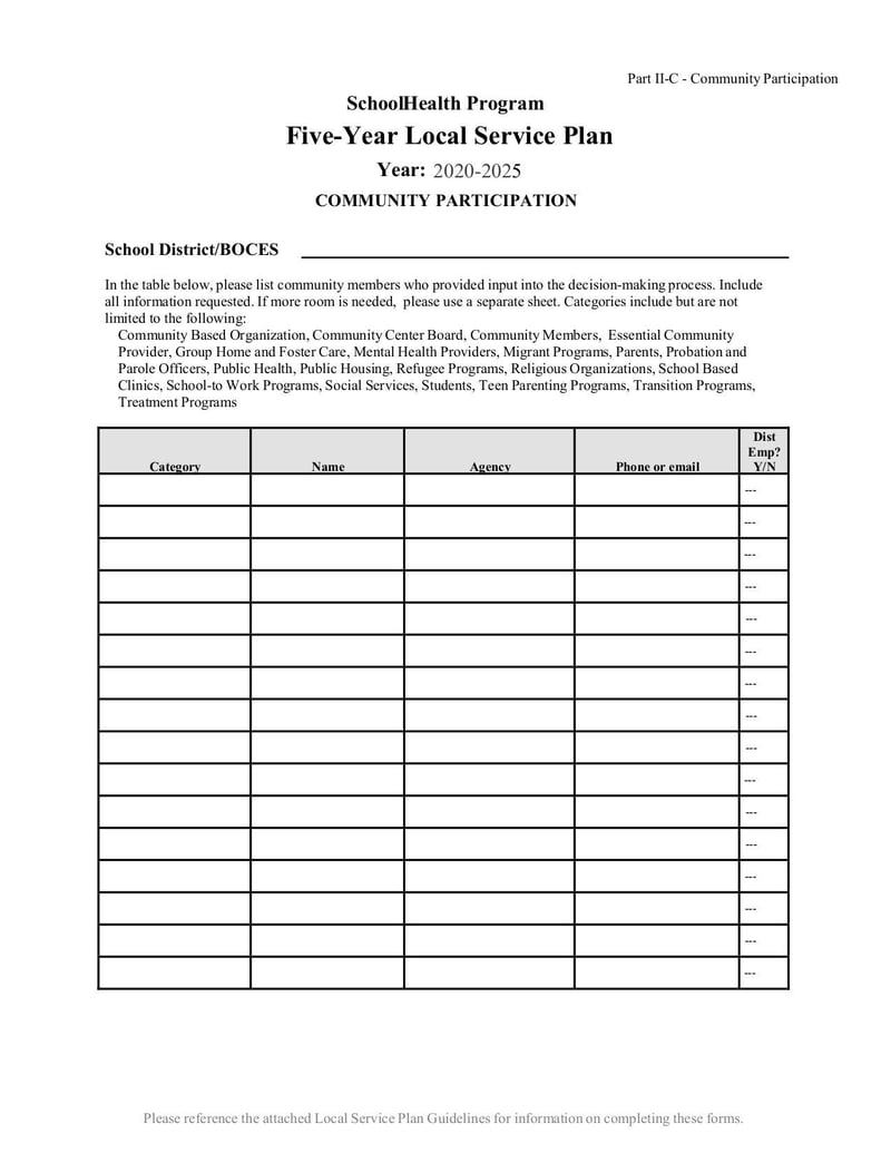 Large thumbnail of School Health Services Program Five-Year Local Service Plan - Jan 2020
