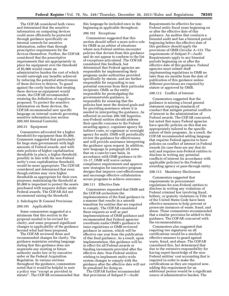 Large thumbnail of OMB Uniform Requirements - Dec 2013