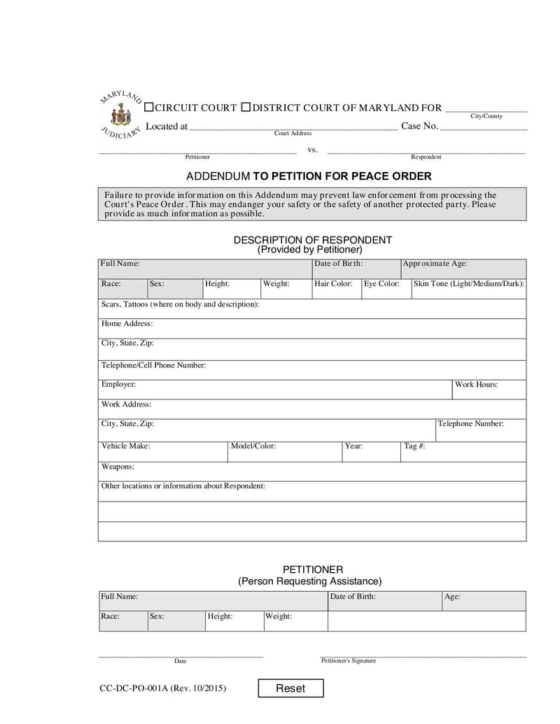 Large thumbnail of Request for Order of Protection - Oct 2021