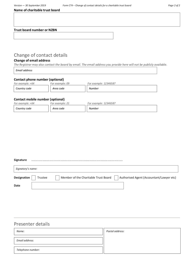 Large thumbnail of Form CT4 - Sep 2019