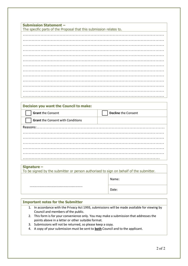 Large thumbnail of Wairarapa Submission on a Notified Resource Consent Application - Nov 2012