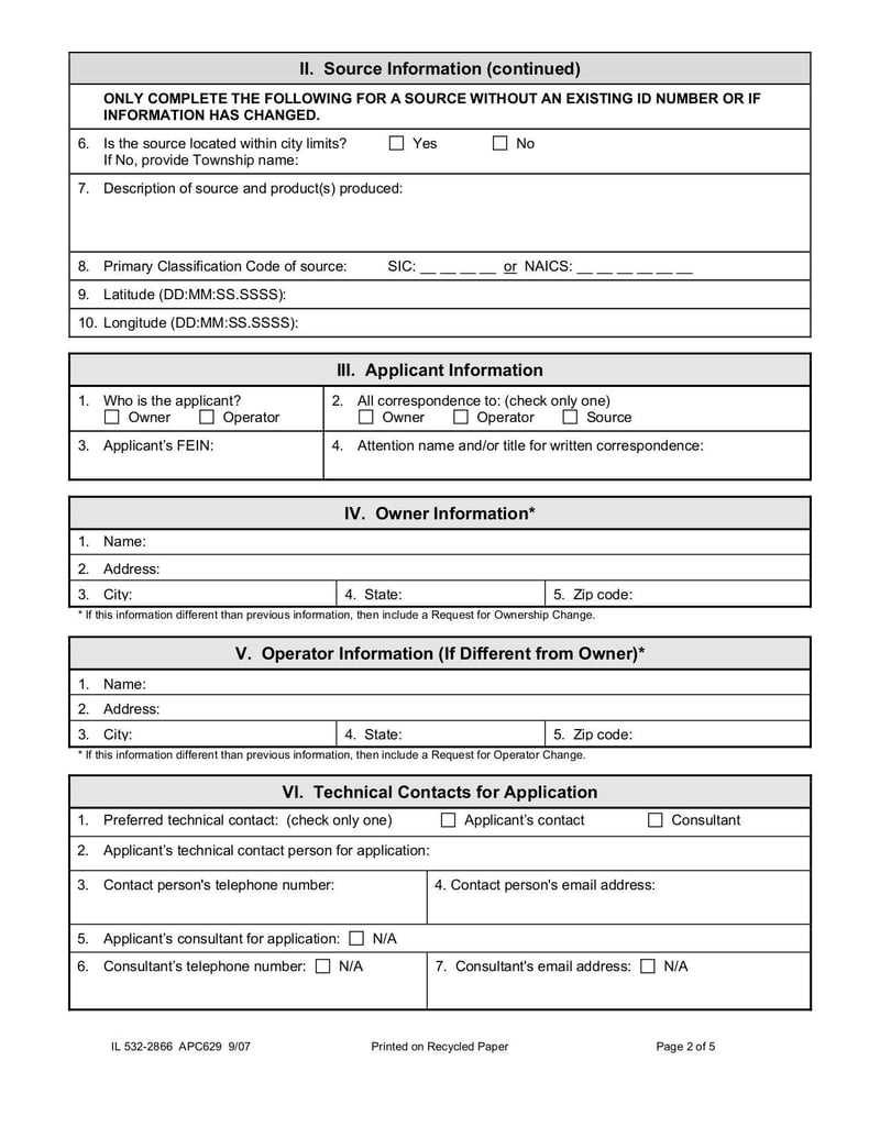 Large thumbnail of APC629 - Application for a Construction and/or Operating Permit for a Lifetime Source - Oct 2007