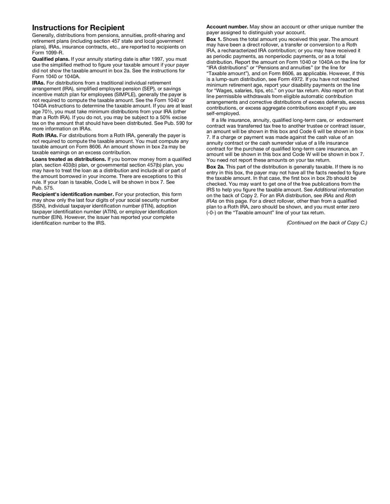 Large thumbnail of Form 1099-R - Sep 2015