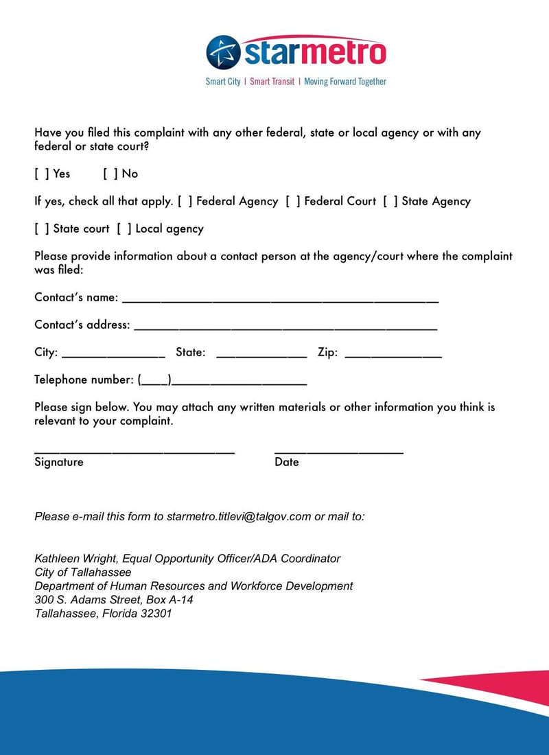 Large thumbnail of Title VI Complaint Form - Feb 2019