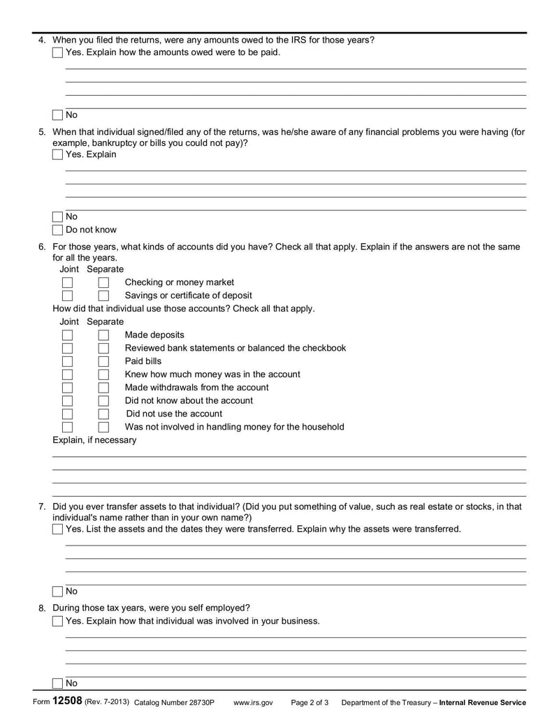 Large thumbnail of Form 12508 - Jul 2013