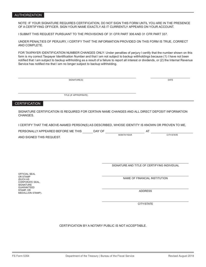 Large thumbnail of Form 5354 - Aug 2018