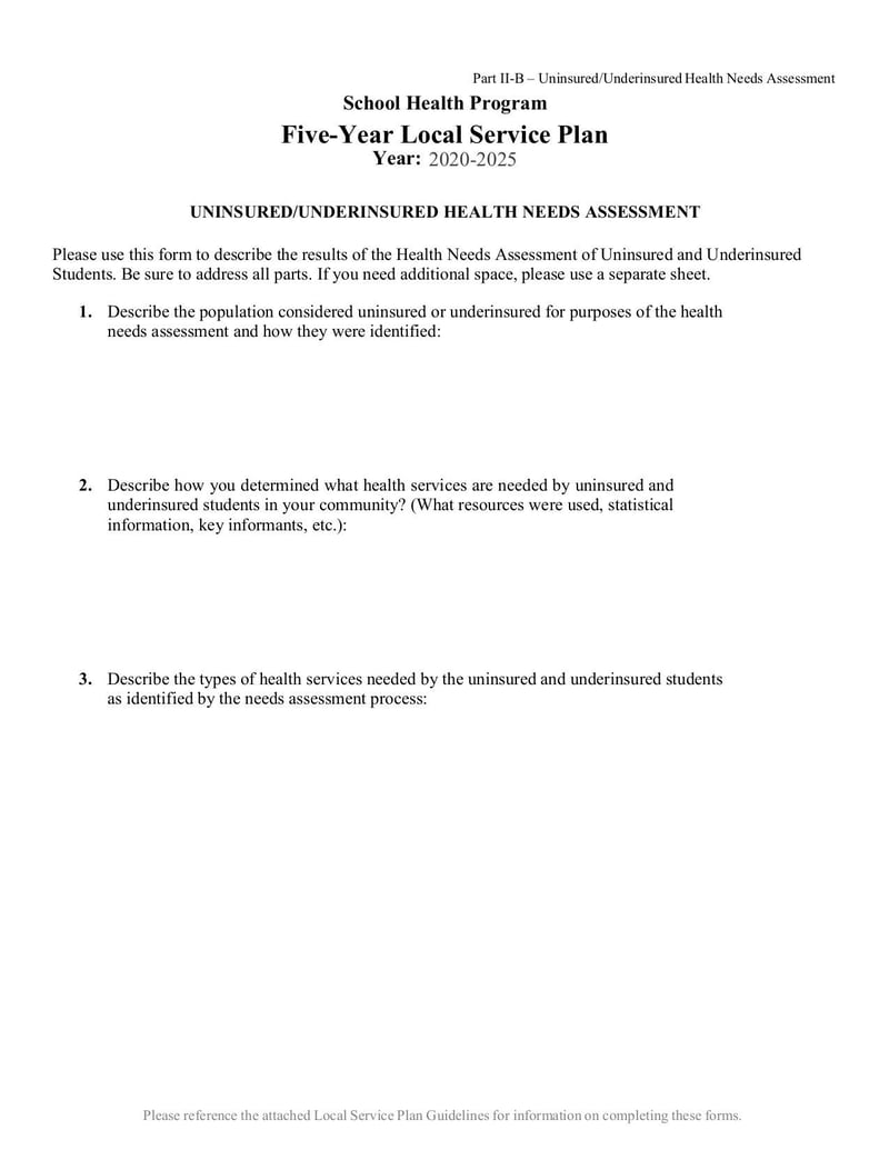 Large thumbnail of School Health Services Program Five-Year Local Service Plan - Jan 2020