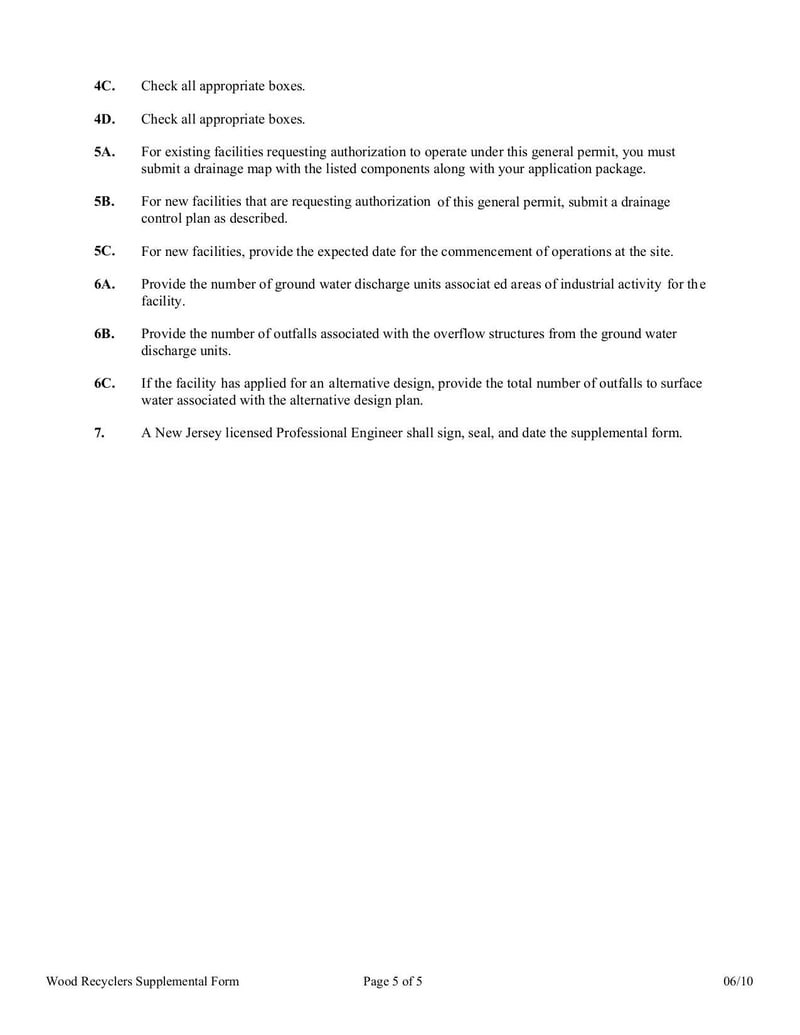Large thumbnail of Wood Recyclers Supplemental Form - Jun 2010