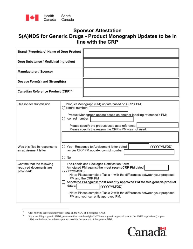 Large thumbnail of Sponsor Attestation S(A)NDS for Generic Drugs - Apr 2020