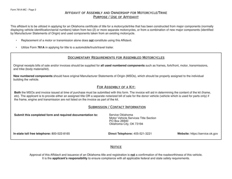 Large thumbnail of Form 761A-MC (2023)