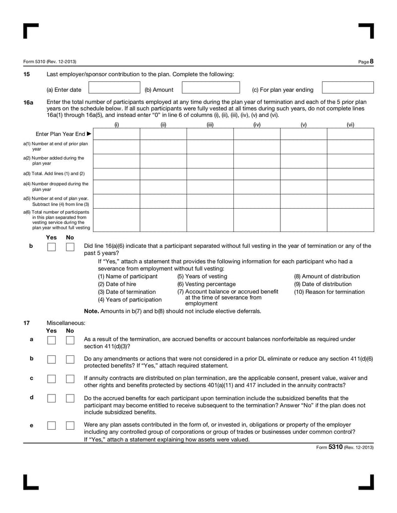 Large thumbnail of Form 5310 - Dec 2013