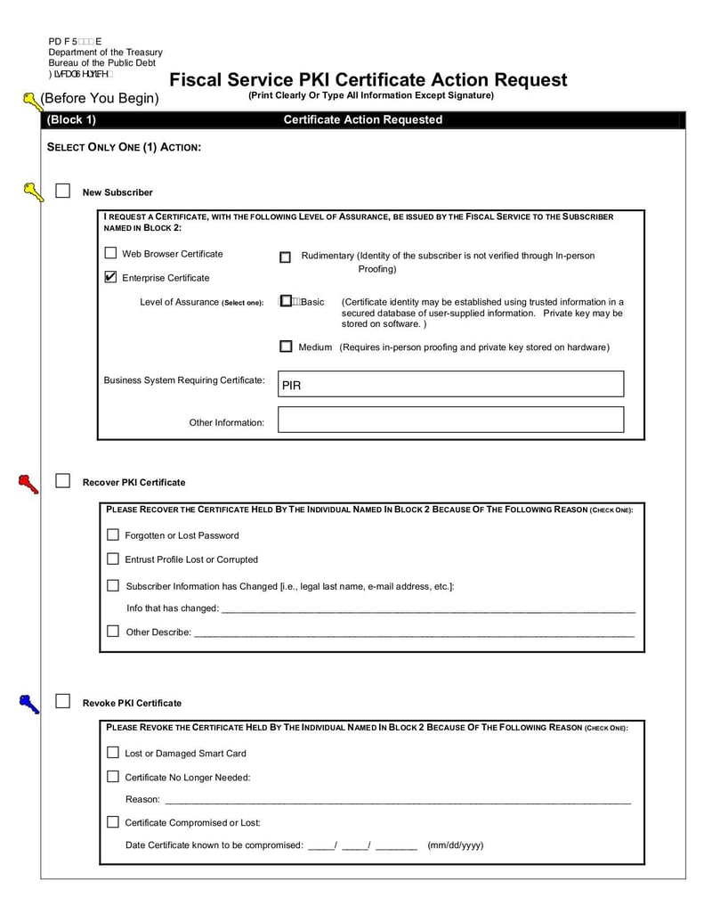 Large thumbnail of Fiscal Certificate Revocation Form - May 2015