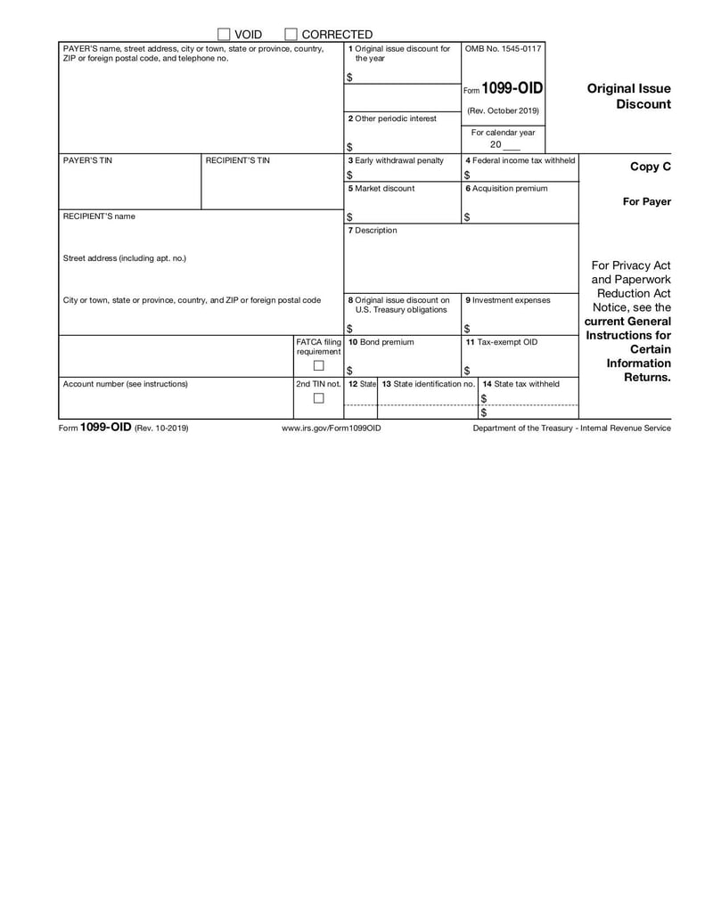 Large thumbnail of Form 1099-OID - Oct 2019