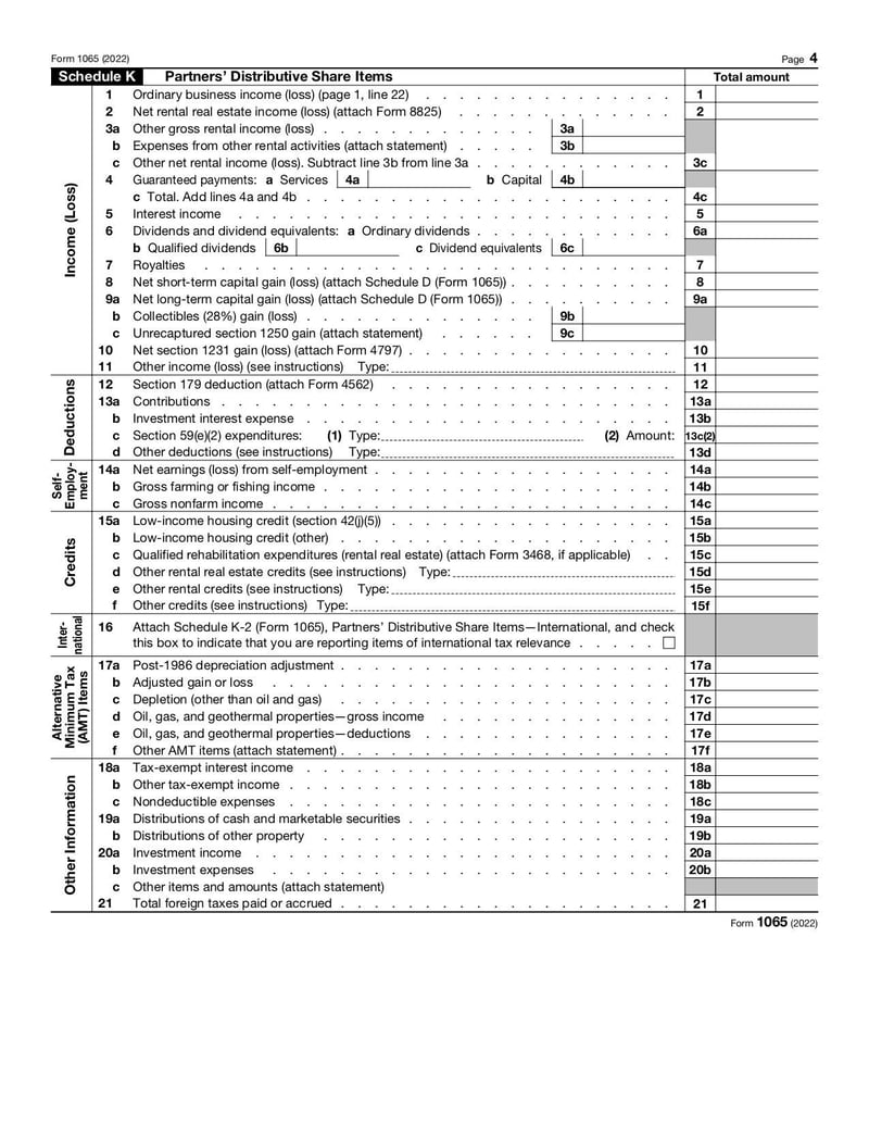 Large thumbnail of Form 1065 - Jan 2022