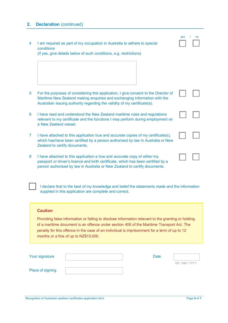 Large thumbnail of Recognition of Australian Certificates Application Form - Aug 2020