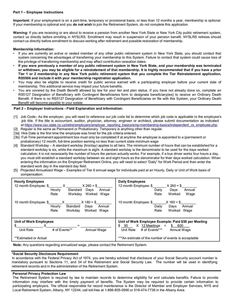 Thumbnail of Form RS5420 - Oct 2022 - page 1