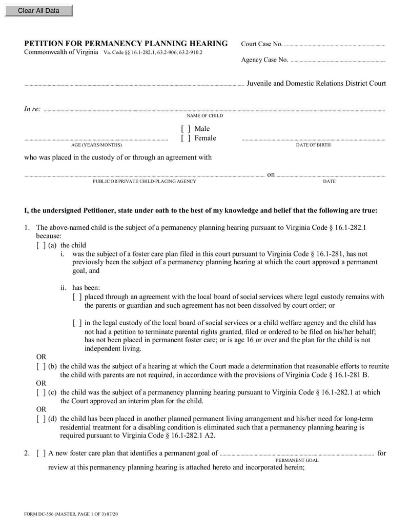 Large thumbnail of Form DC-556 - May 2021