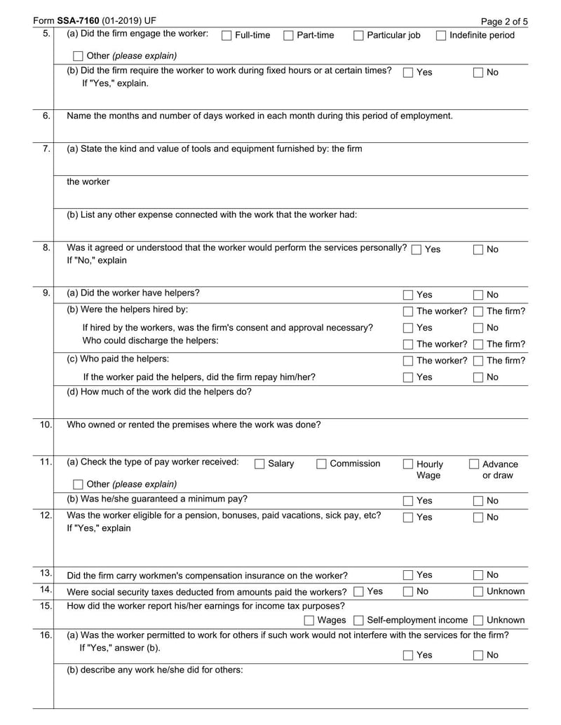 Large thumbnail of Form SSA-7160