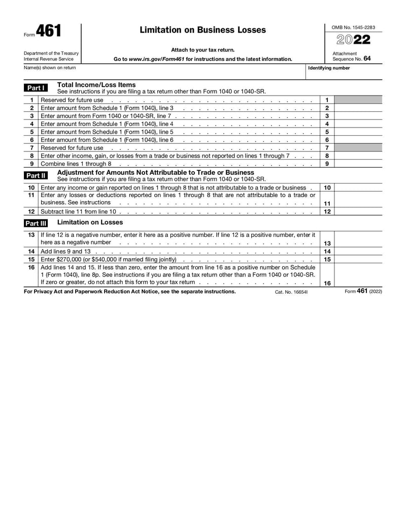 Large thumbnail of Form 461 - Jan 2022