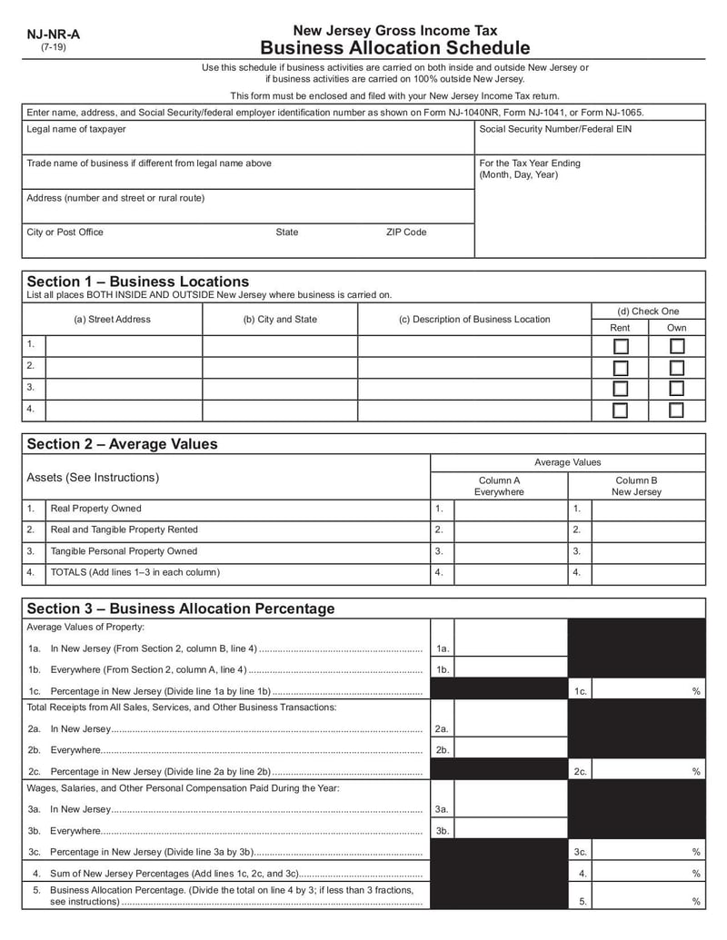 Large thumbnail of Form NJ-1041 - Feb 2020