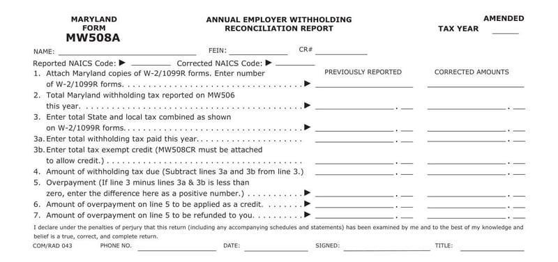 Large thumbnail of Form MW508A
