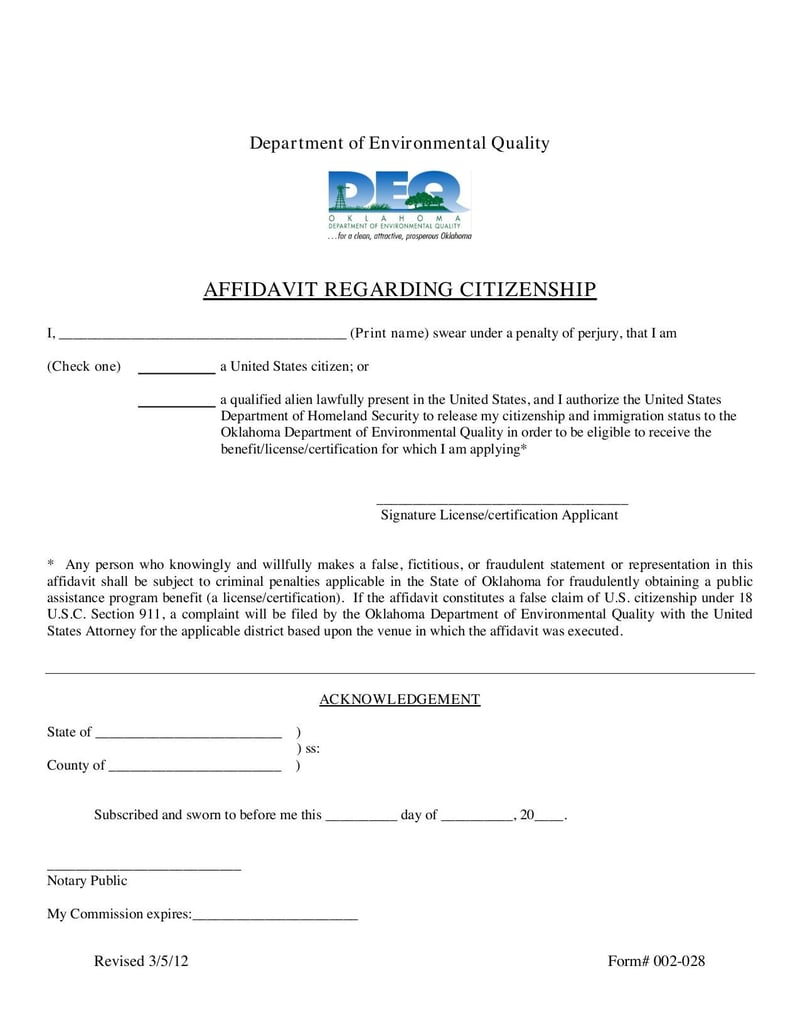 Large thumbnail of HB1804 Affidavit Form - Mar 2012